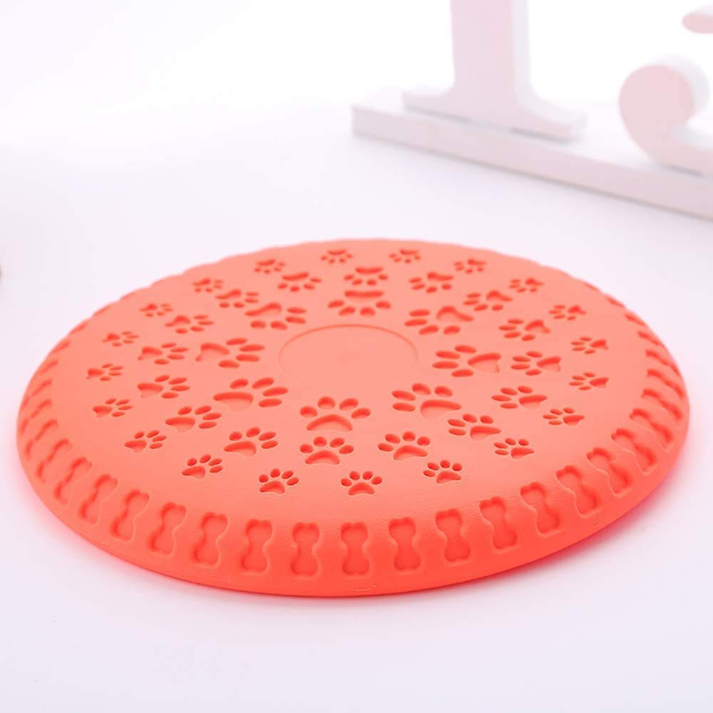 CLQ Juguete De Goma Frisbee para Perros Juguete De Entrenamiento De Frisbee para Perros De 9 Pulgadas, Adecuado para Perros Grandes 3 Frisbees
