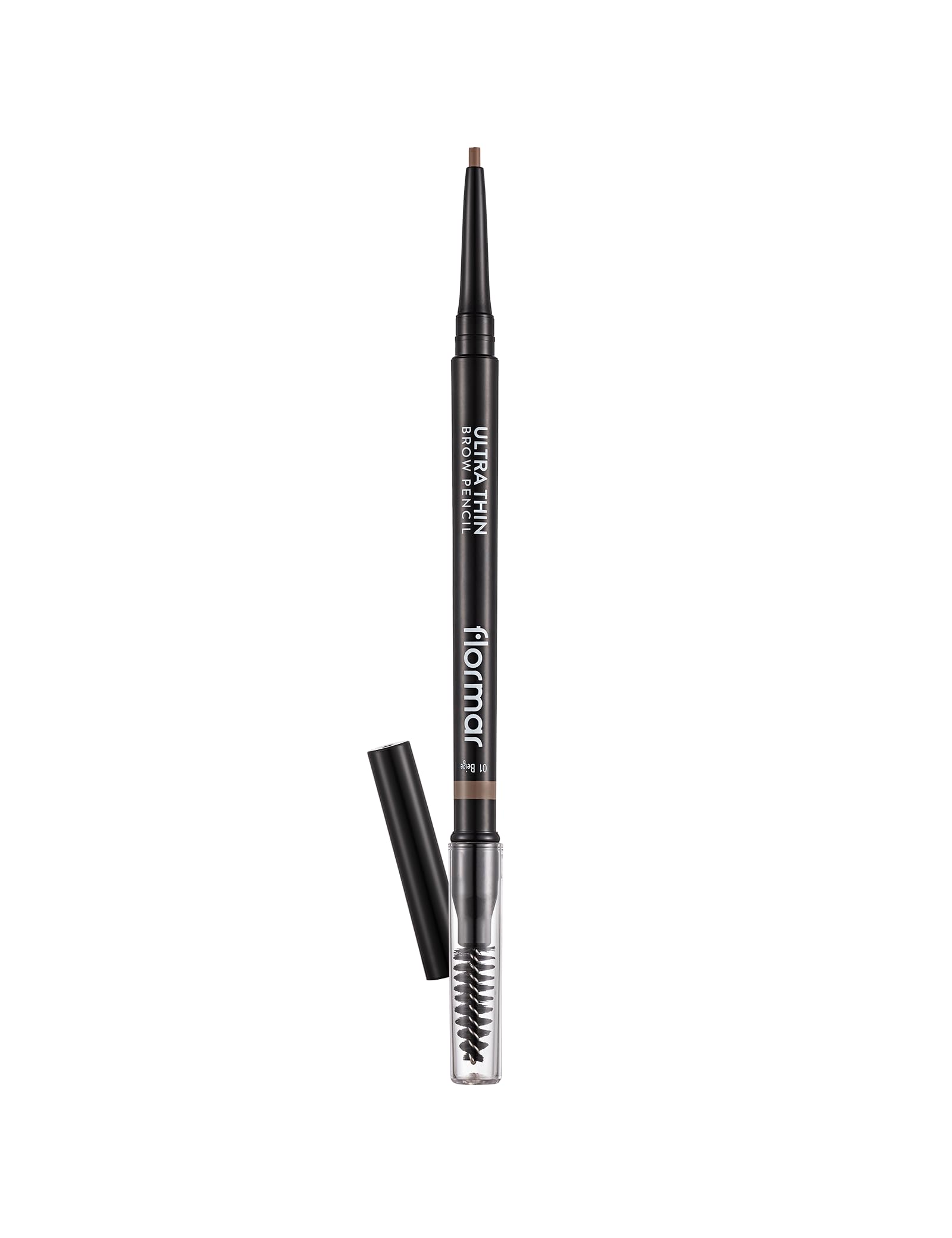 Flormar Ultra Thin Fırça Başlıklı & Asansörlü Ucu İnce Kaş Kalemi 001 BEIGE