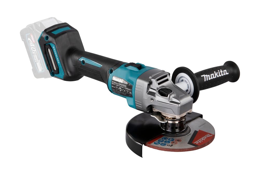 MAKITA AMOLADORA Angular INALÁMBRICA GA035GZ 150mm XGT, Aluminium, Petrolio (senza batteria, senza caricatore)
