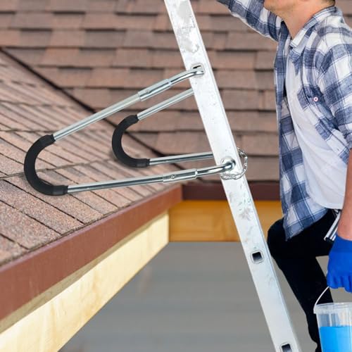 ZWanPing Ladder Stabilizer Standoff Brackets with Foam Elbows Ladder Accessories,Extension Ladder Stabilizer for Roof,Ladder Standoff (1 Pairs)