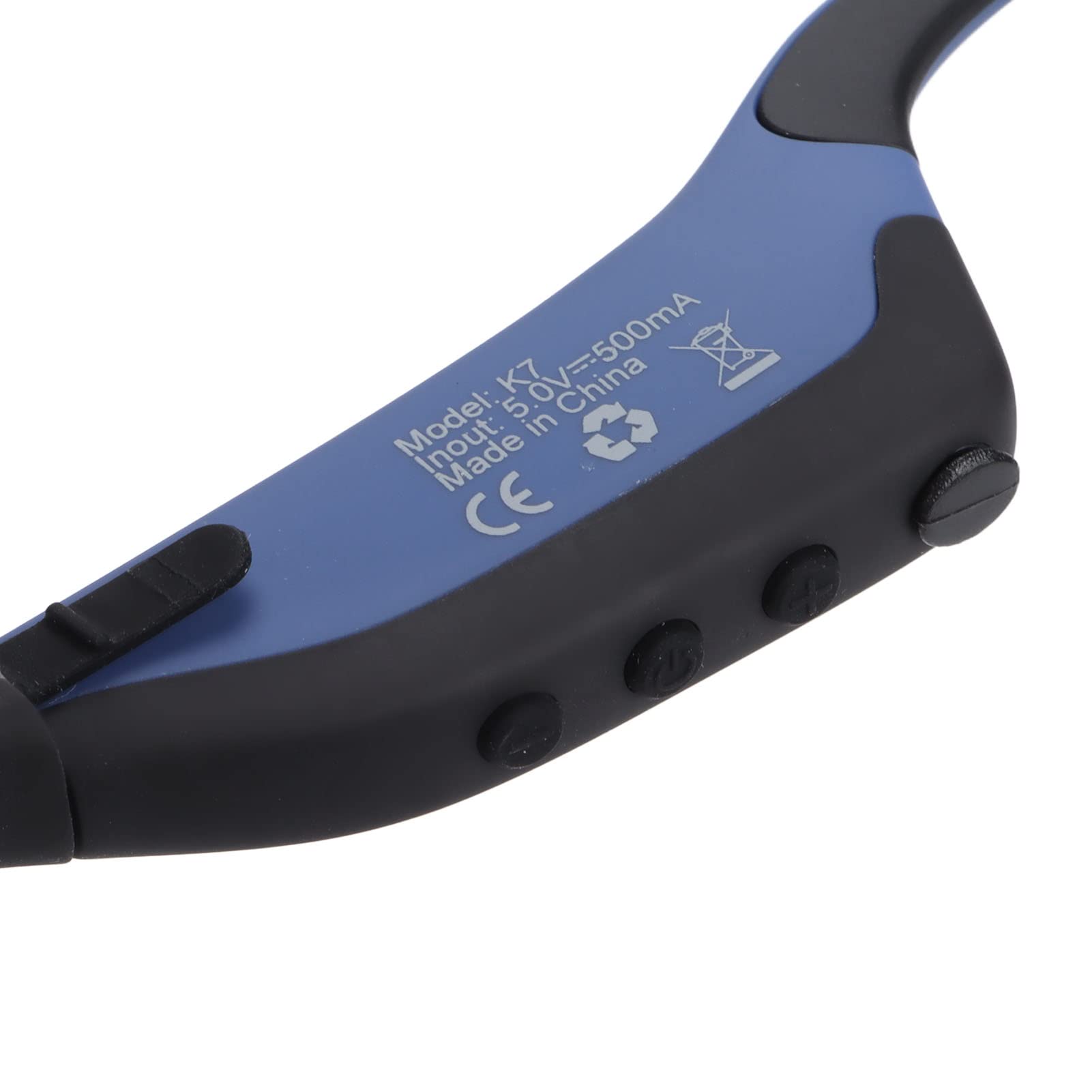 Słuchawki Otwarte, Bluetooth 5.0 IPX8 Wodoodporne Słuchawki K7 z Przewodnictwem Kostnym Wbudowana pamięć 16 GB Słuchawki do Pływania do Biegania Nurkowanie Siłownia Wodna (Niebieski)