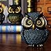 Artpaul Owl Statue Home Decor - Small Figurines for Shelves, Office, Living Room - Decorations and Gifts for Owl Lovers (Blue)