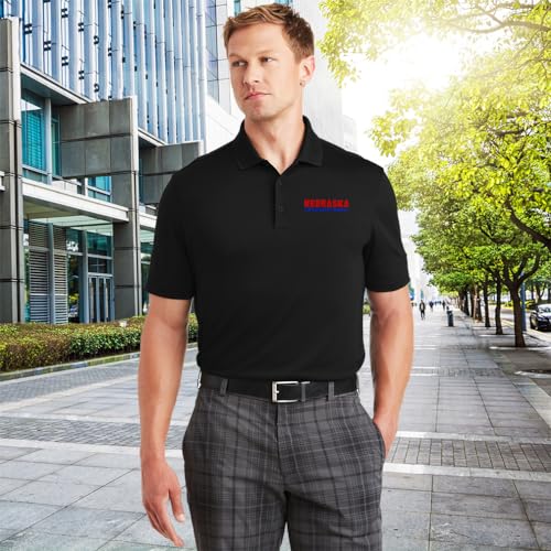 Performance Golf Polo Tees Nebraska Cornhusker State Style B Polyester3