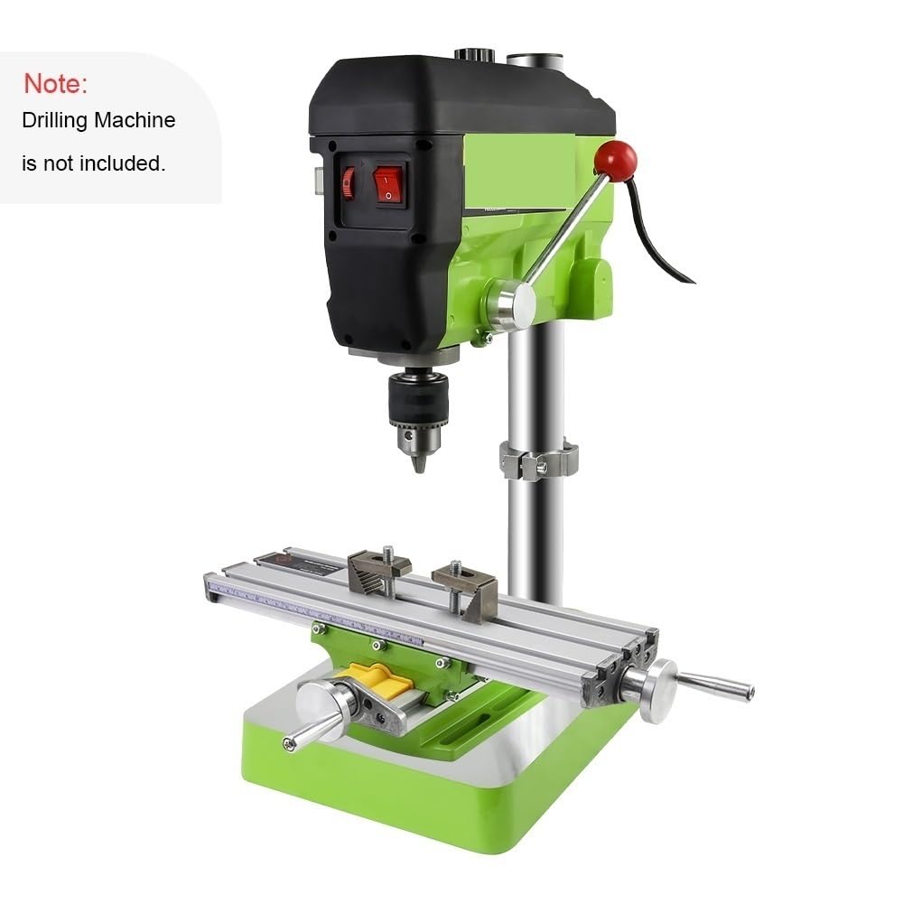 Mesa compuesta, Mesa de Trabajo con corredera Transversal, Mesa de Trabajo for fresadora, Banco de taladrado, multifunción, Ajustable en XY.