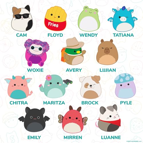 Image of Horizon Group USA Puffy Sticker Playset for Kids, Squishmallows