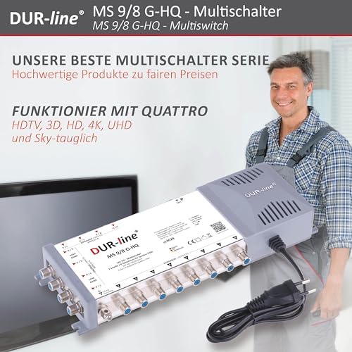 DUR-line MSRP eco - Multiprzełącznik seria 9/8+NT - 2 Sat + 8 Anschlüsse 13028