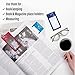 MagniPros Premium 3X (300%) Page Magnifying Lens with 3 Bonus Bookmark Magnifiers for Reading Small Prints, Low Vision Aids & Solar Projects