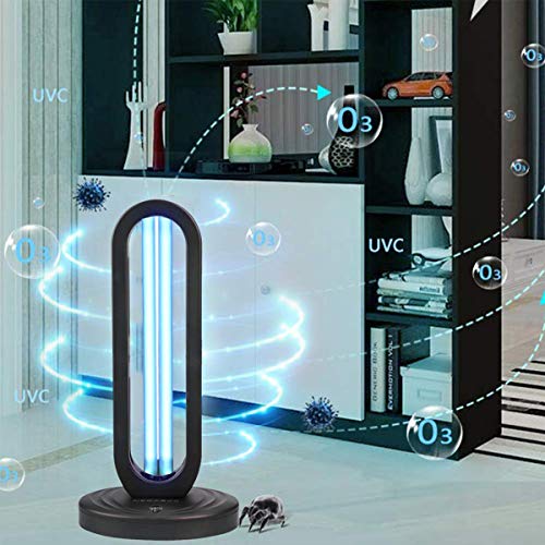 UV Light disinfection Lamp with Ozone for Odor Room Air Purification (Remote Control Included) 99.99% Sanitization Rate Premium 38W 110V for Home & Office