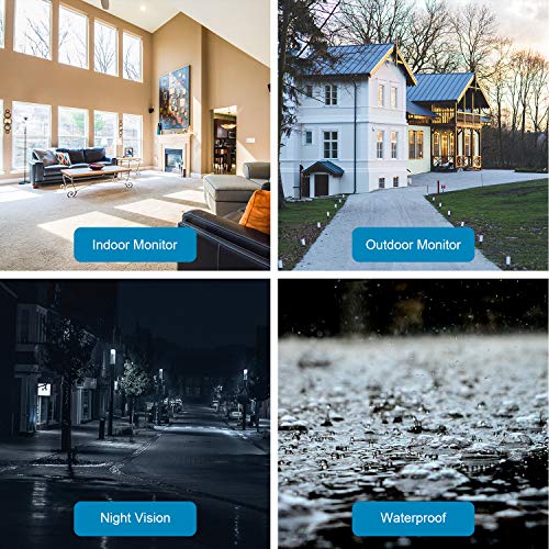 [8Ch Expandable] 2K 3Mp Home Security Cameras System With 12 Inch Monitor & Nvr Combo Surveillance Kits, 8 Channel Cameras Cctv System With 4Pcs Wireless Video 3.0Mp Ip Cameras,Free App(No Hdd) #TOP5