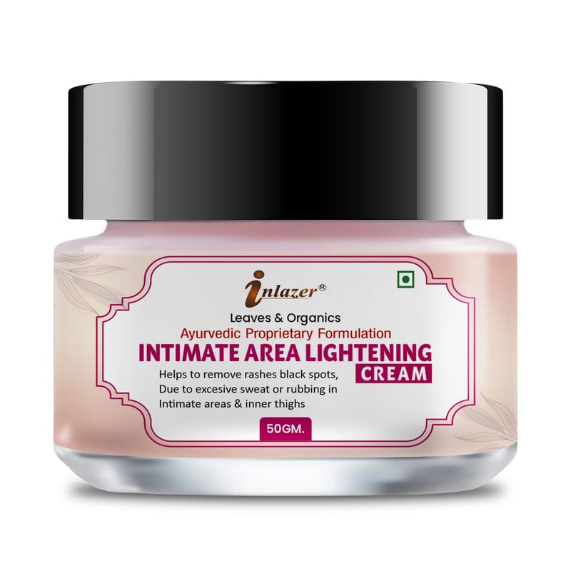 Inlazer Intimate Area Lightening Cream For Brightening Hydration in Bikini Area Inner Thighs Hips and Calms Rashes | Intimate Area Whitening Cream |natural & effective|