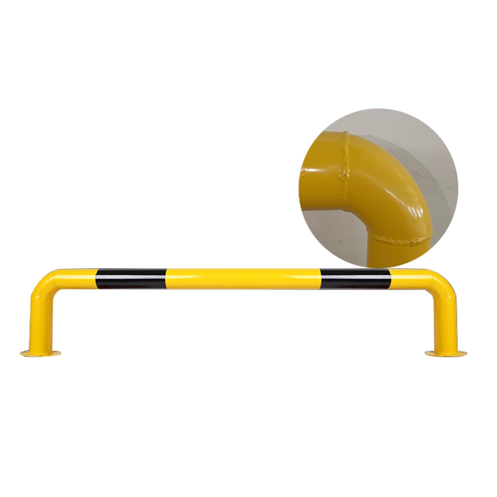 DUANHOZ Parking Guardrails,U-Shaped Anti-Collision Guardrail Bar, Car Bumper Protector, Security Bollards for Driveway & Garage Parking, Ideal for Schools & Subways (47.24"x11.8"