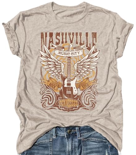 Smooth As Tennessee Women Vintage Country Shirts Nashville Country Concert T Shirt Summer Casual Retro Graphic Tees Top