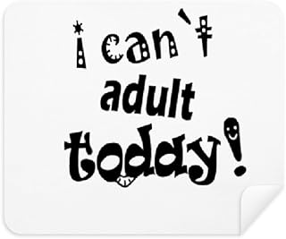 English Word Design Adult Today Cleaning Cloth Screen Cleaner 2pcs Suede Fabric