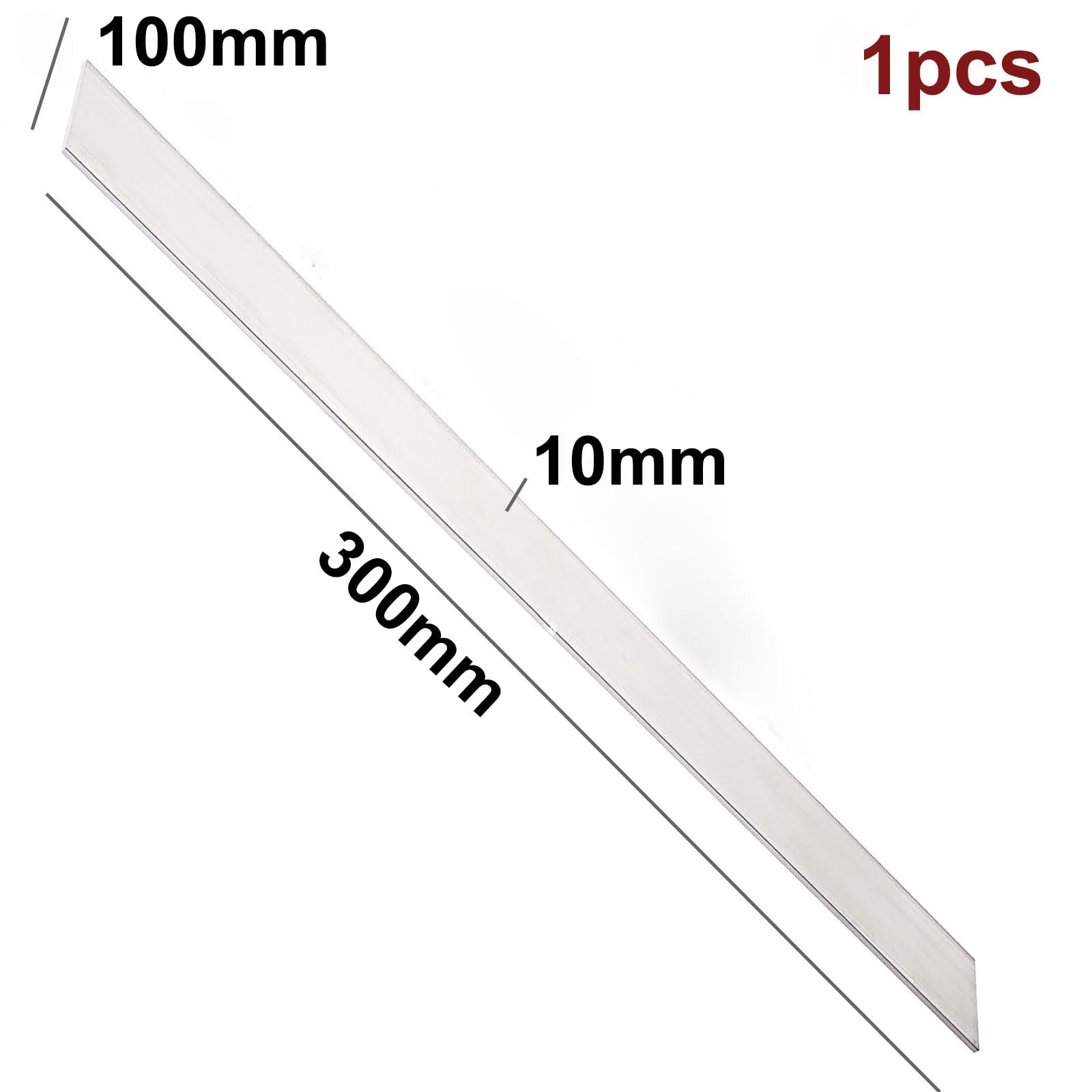 Länge quadratische Aluminium Ba 10 mm dick, 300 mm Länge quadratische 6061 Allzweck-Flachplatte/80 mm ，Vierkantsägeblätter(100mm)