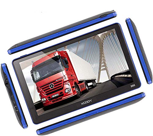 Xgody 886 7 Inch 8GB RAM Built-in / 256MB ROM Capacitive Touchscreen with Sunshade Spoken Turn-by-Turn Directions SAT NAV Car Truck GPS Navigation Lifetime Map Updates Speed Limit Displays
