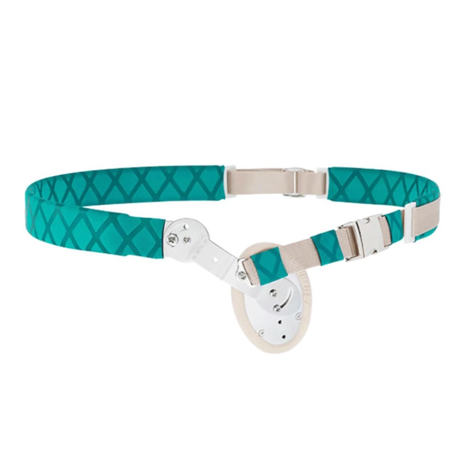 Cintura Ernia Inguinale Regolabili per Uomo, Supporto per Ernia Inguinale Lato Sinistro e Destro con Cuscinetto di Compressione Rimovibile, Fodera Protettiva in Cotone(Green,L)