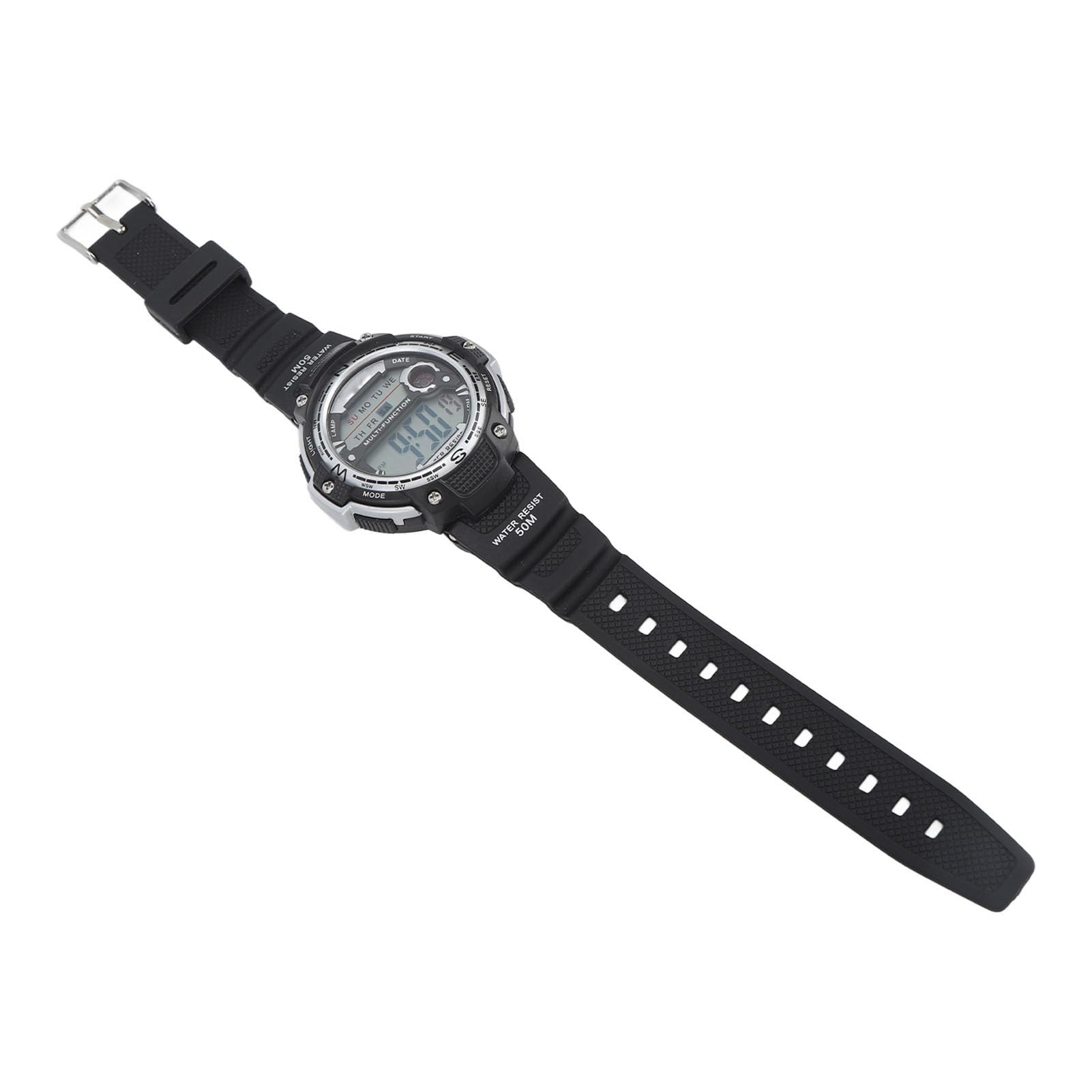 Kufoo Digital Watches, Multi Function Digital Watch Multifunction for Gift (Silver Color) (B0CB36LS38) Amazon Price History, Amazon Price Tracker