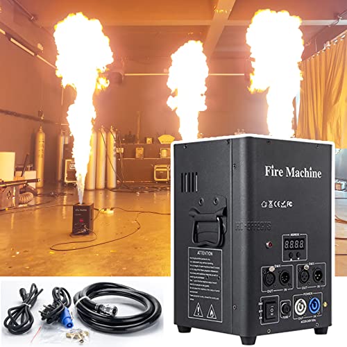 LMBXAIP One Head DMX Fire Machine Efecto De Escenario, Proyector De Llama/DMX 512, Lanzallamas De...