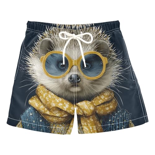 miaozhen Pantalones cortos de playa para niños con diseño de erizo, para adolescentes, con cordón (palabra de la suerte), Hombre erizo, 4 años