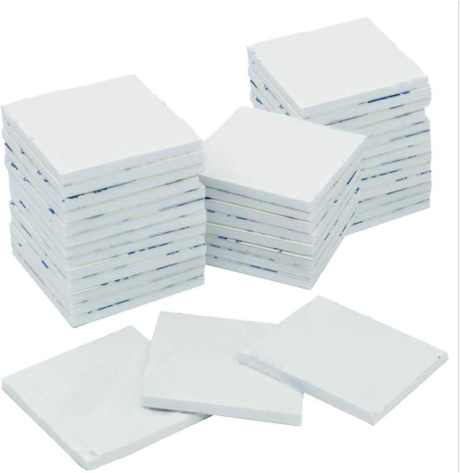 KAILEE Double Sided Sticky Pads 50PCS Adhesive Foam Pads Mounting