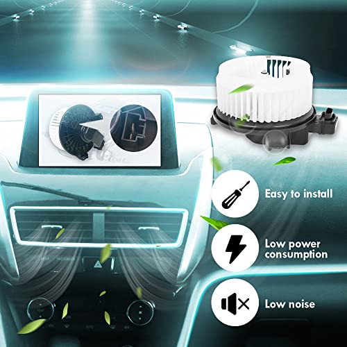 Image of AC Heater Blower Motor Assembly, Blower Motor with Fan Fit for 2007-2017 Ford Edge, 2013-2017 Ford Fusion, Replaces 15-80644 79310STKA41, 5191345AA, Fit for Left Hand Drive