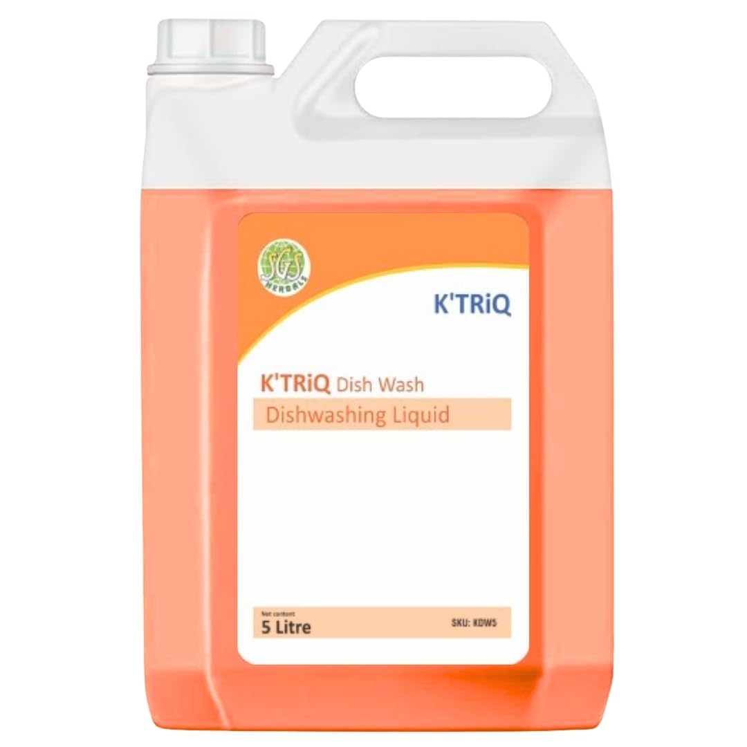 Dishwash | Powerful Grease Remover | Concentrated Dishwashing Liquid | Less Water Rinse Formula | Dishwash liquid 5 litre | Dishwash liquid gel| Suitable for Home & Commercial Utensil Cleaning 5 Liter