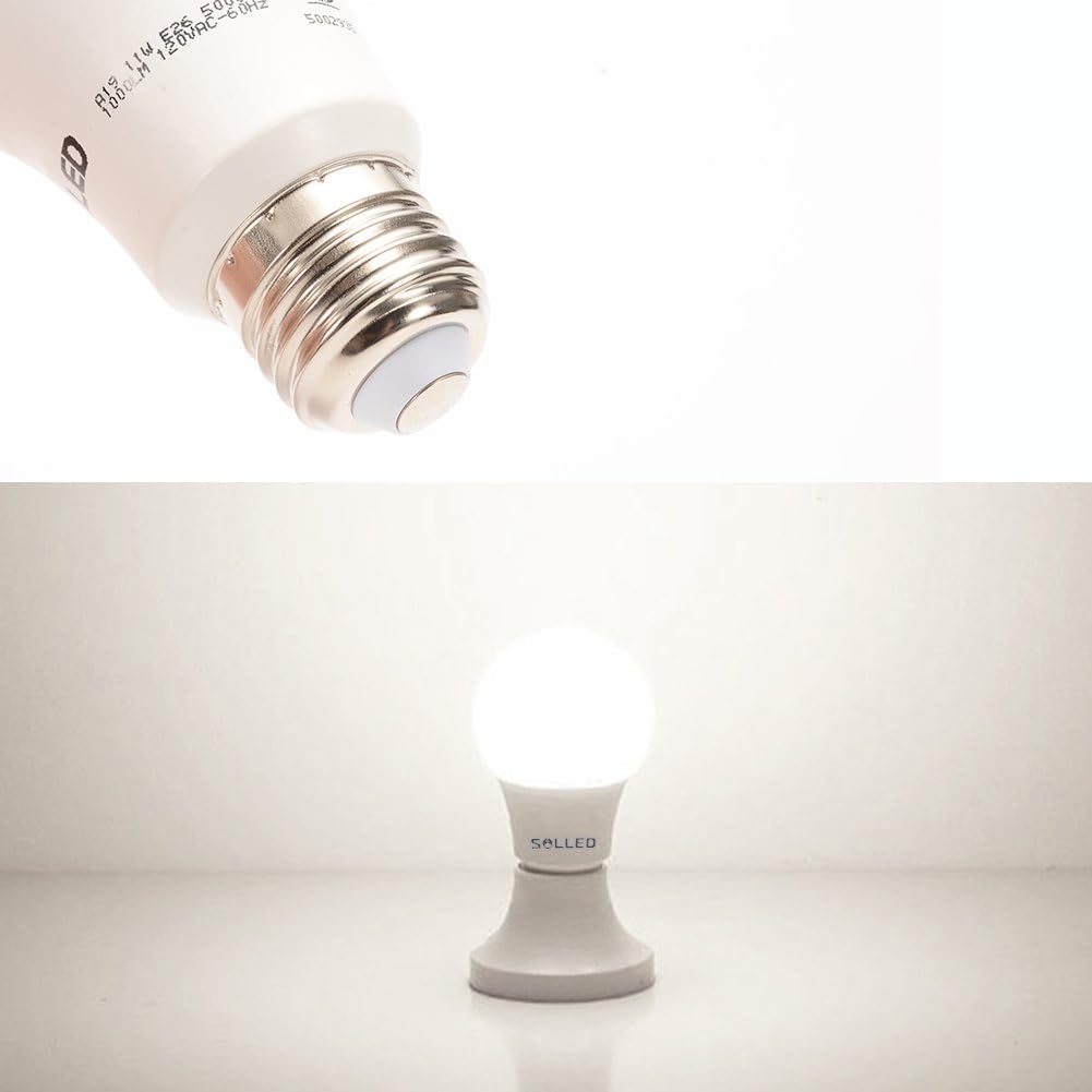 Frее Shірріng 🛒 SOLLED A19 LED Light Bulbs 100 Watt Daylight,5000K,1100LM,E26 Medium Base LED Light Bulbs,100-240V,Standard LED Househould Light Bulbs Indoor Outdoor for Home Lighting,6 Packs Blасk Frіdау - 60% оƒƒ SOLLED A19 LED Light Bulbs 100 Watt Daylight,5000K,1100LM,E26 Medium Base LED Light Bulbs,100-240V,Standard LED Househould Light Bulbs Indoor Outdoor for Home Lighting,6 Packs