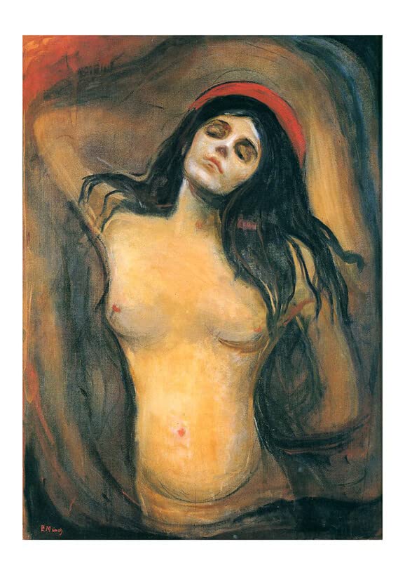 Edvard Munch Madonna poster encadré XL pour salon et bureau élégant