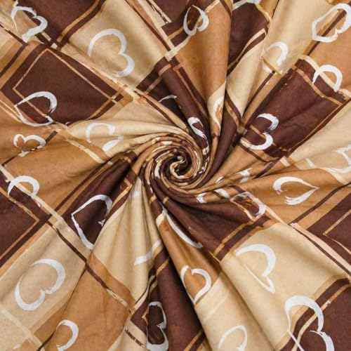 Image of Castiqa Elastic Fitted Supersoft Premium Polycotton 200TC King Size Bedsheets with 2 Pillow Covers (Fits Upto Mattress of 8Inches) (Multicolor, Full 72x78x8Inch)