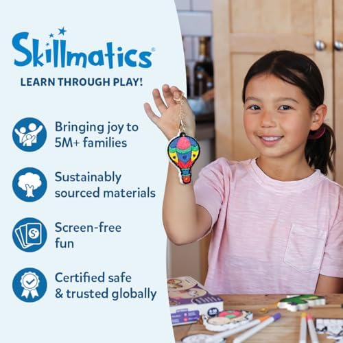 Skillmatics Foil Fun - Unicorns & Princesses, No Mess Art for Kids, Craft Kits & Supplies, DIY Creative Activity, Travel Toys, Gifts for Ages 4, 5, 6, 7, 8, 9 8