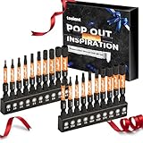 Stocking Stuffers for Men, toolant Impact Hex Head Allen Wrench Drill Bit Set 20pcs(Metric&SAE), Christmas Gifts, Birthday Gifts, Tools Gifts for Adults Dad Boyfriend Father Husband, S2 Steel Bits Set