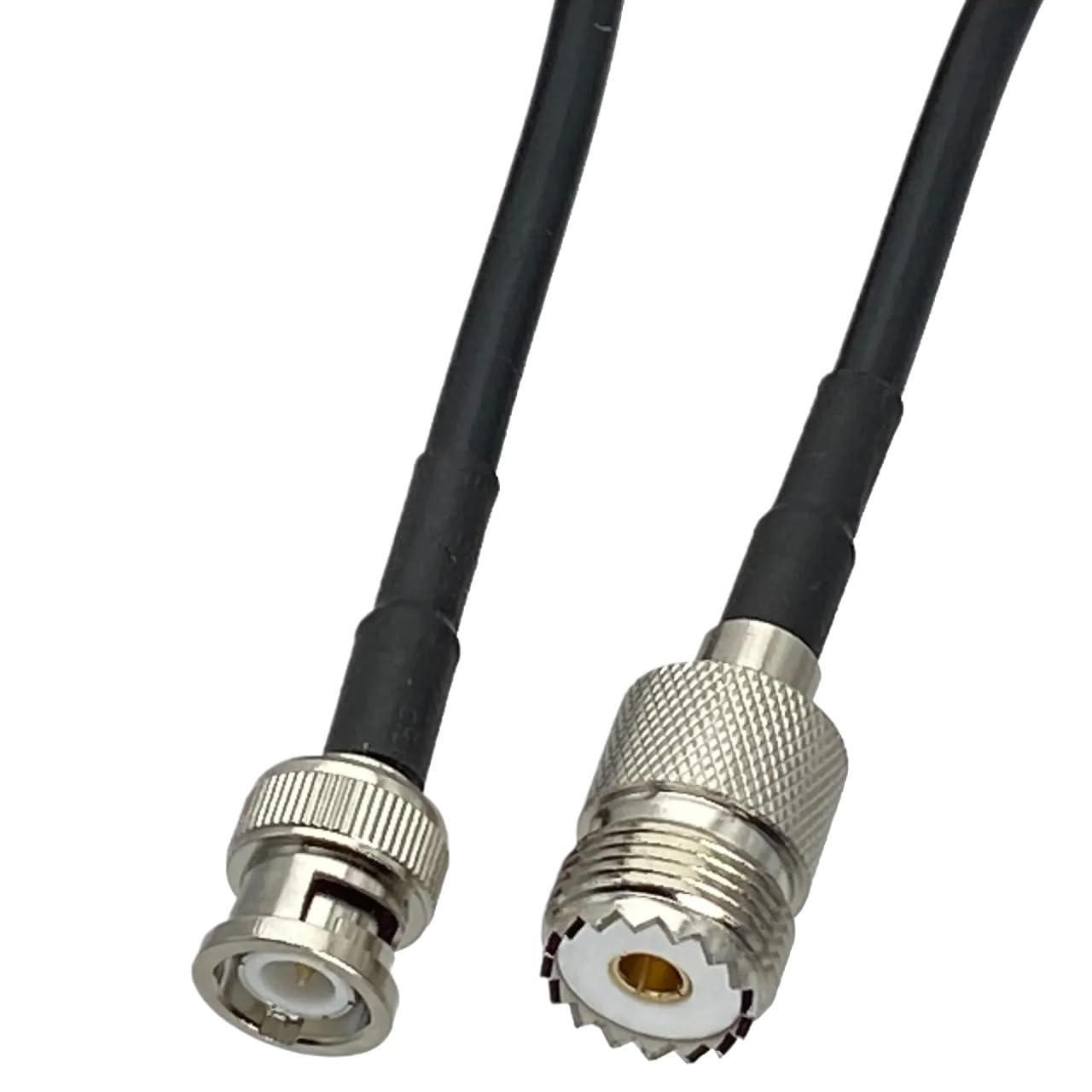 LIHUA RG58 UHF SO239 żeński Ja-ck do BNC wtyczka męska złącze koncentryczne kabel pigtail nowy 15.2 cm~5 m (6FT (2 m)