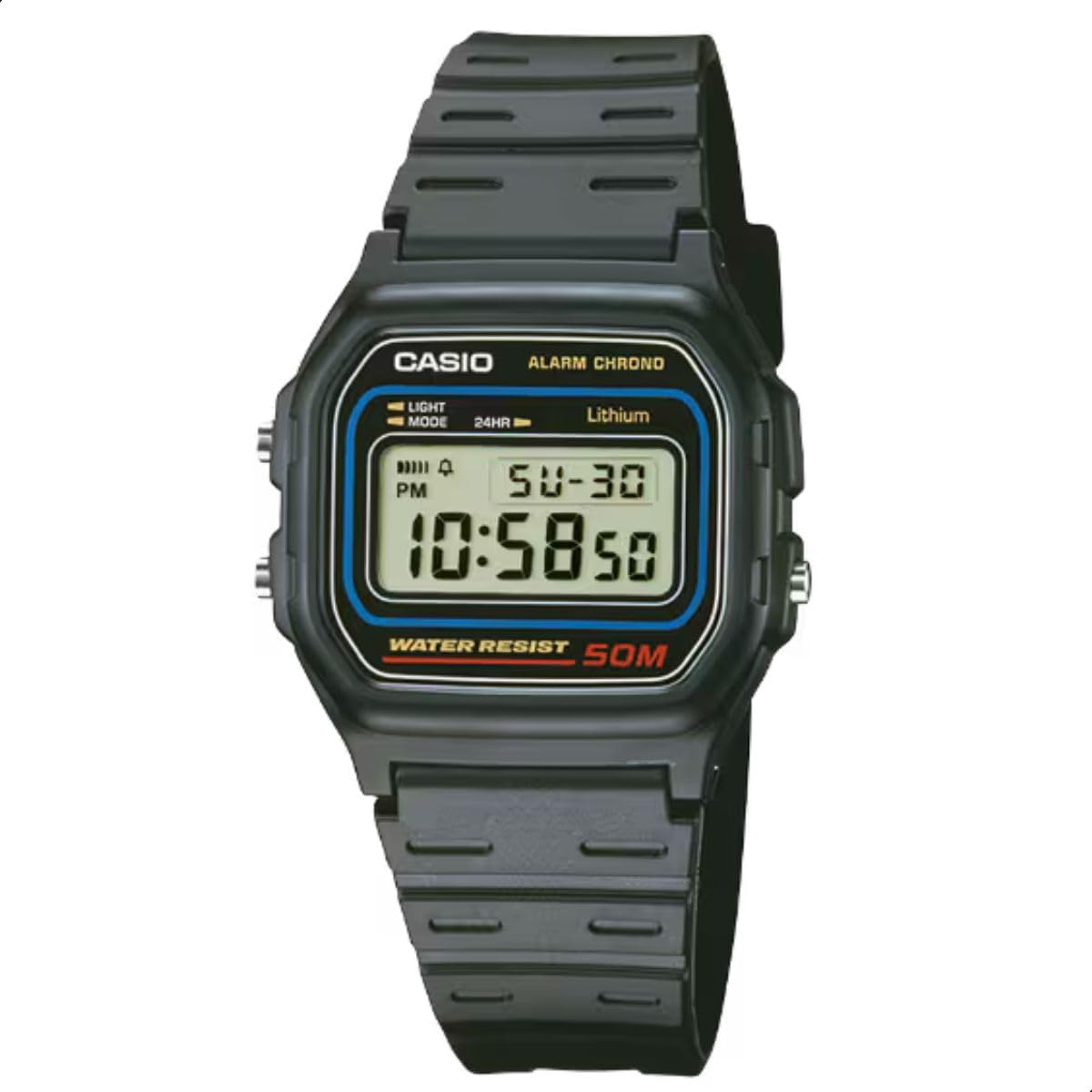 Relógio Masculino Casio Standard Digital Presente Tendência Estilo Homem Esposo Marido W-59-1VQ