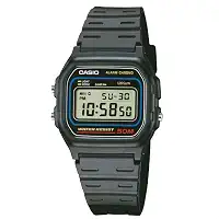 Relógio digital masculino W59-1V clássico preto, Preto, OneSize, Relógio de quartzo, digital