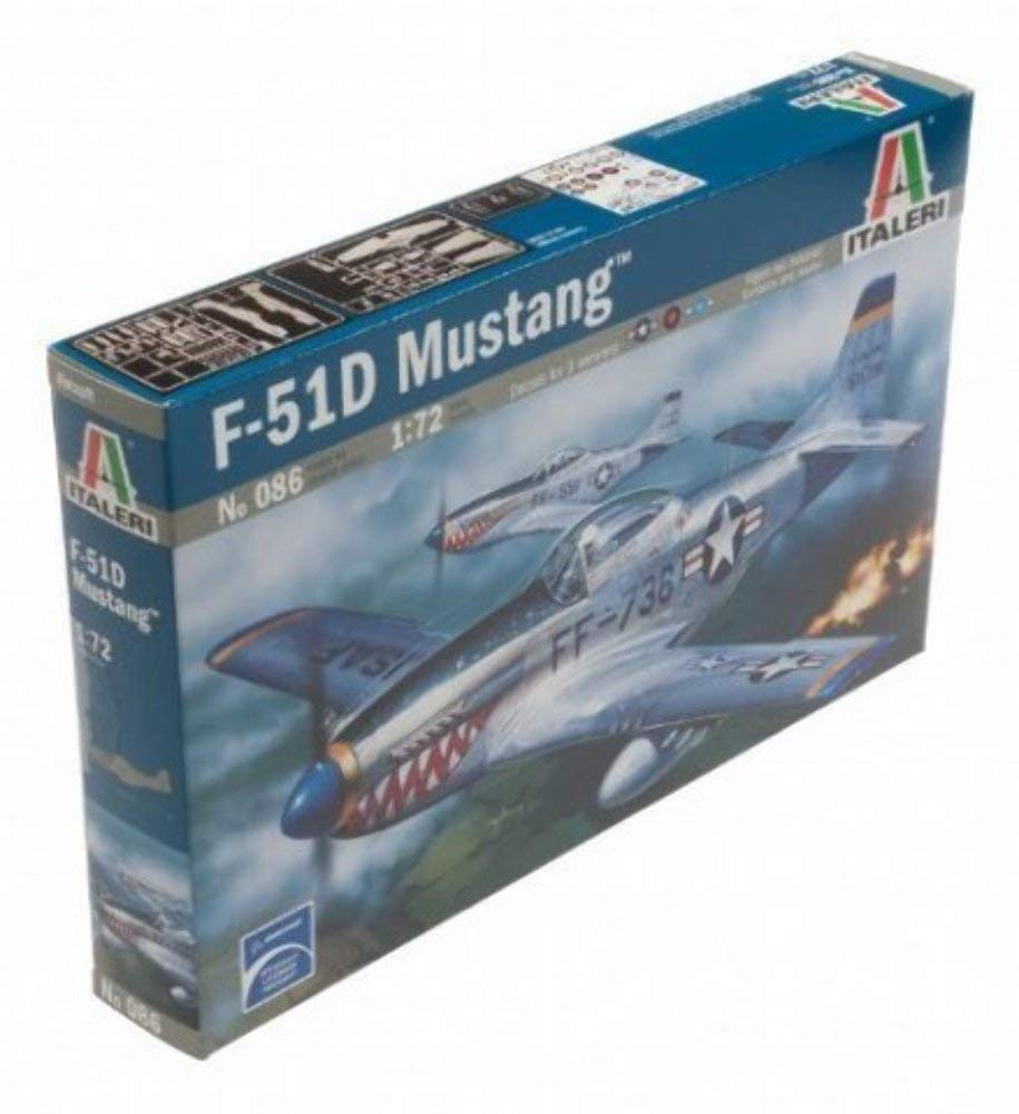 Italeri 1/72 F-51D Mustang # 086, Not painted, Mittel - Image 2