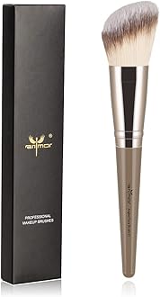 Anmor Contour Brush, Premium Contour Blush Bronzer Face Makeup Brush, Perfect For Cheek Forehead Jaw Nose Blending Deepening Contouring Polishing, Suitable For Powder Liquid Cream (Angled Contour