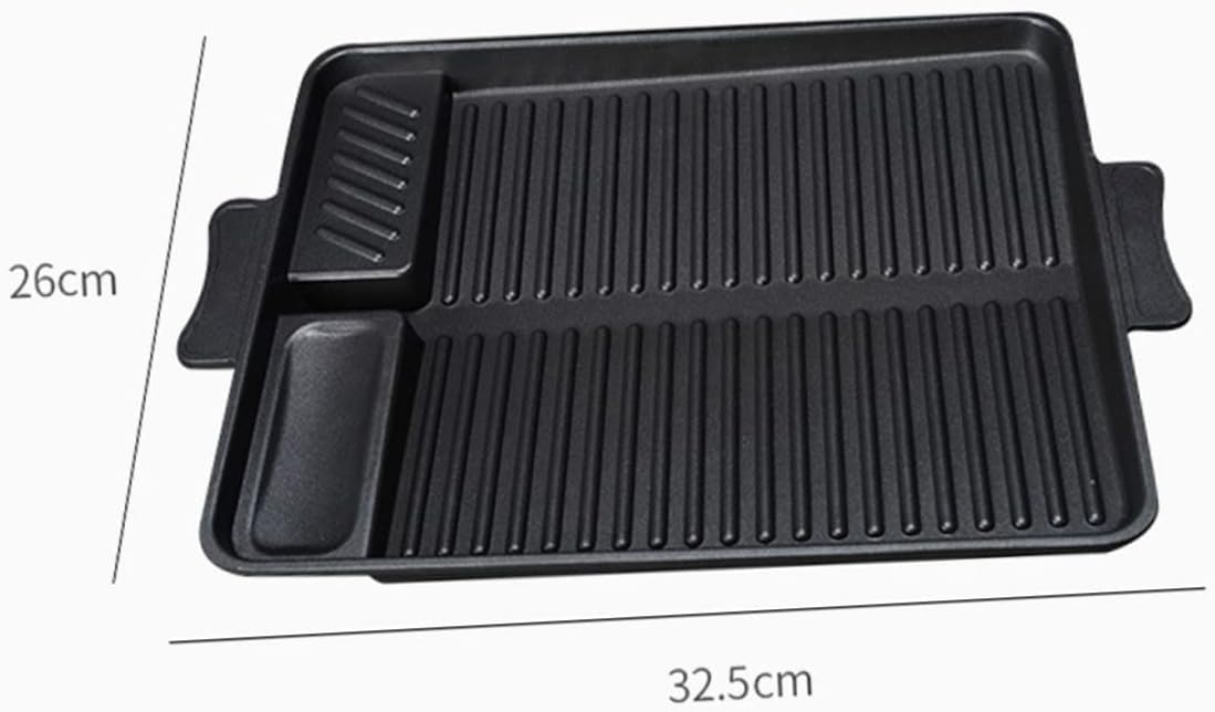 Generic Outdoor Rectangular Bakeware Bbq Griddle Pan Non-stick Barbecue Plate Grill Plate Easy to Clean Dishwasher Safe Perfect for Bbq Parties