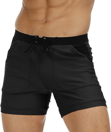 Athletic fit swim trunks Clearance