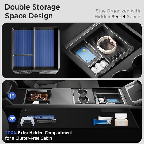 Image of 11PCS Console Organizer for Tesla Model 3 Accessories 2026-2024