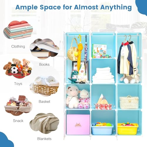 XIAOSAKU Foldable Closets Large Portable Wardrobe Closets,Bedroom Armoire Portable Closet Organizer,Wardrobe Storage Closet with Doors(59x20x67 Inches) for Bedroom, Cloakroom (Color : B) 4 XIAOSAKU Foldable Closets Large Portable Wardrobe Closets,Bedroom Armoire Portable Closet Organizer,Wardrobe Storage Closet with Doors(59x20x67 Inches) for Bedroom, Cloakroom (Color : B) - Image 4