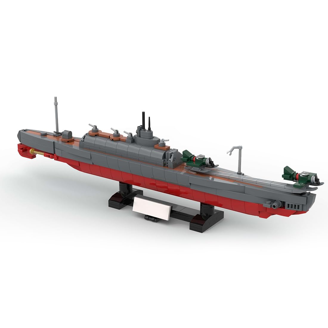 Torquino Model łodzi podwodnej I400 w skali 1/300, wojskowy model okrętu podwodnego, kolekcjonerski zestaw konstrukcyjny, prezenty do dekoracji domu i biura, 506 sztuk