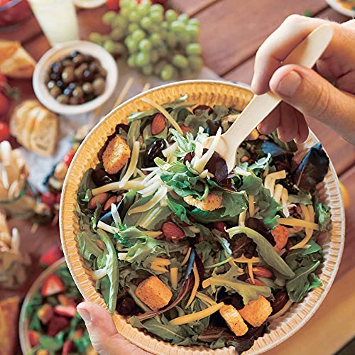 Woodable Disposable & Backyard Compostable Wooden Spoons, Eco-Friendly, Sustainable, Organic, Biodegradable, Vegan-Friendly, 100 Count #TOP1