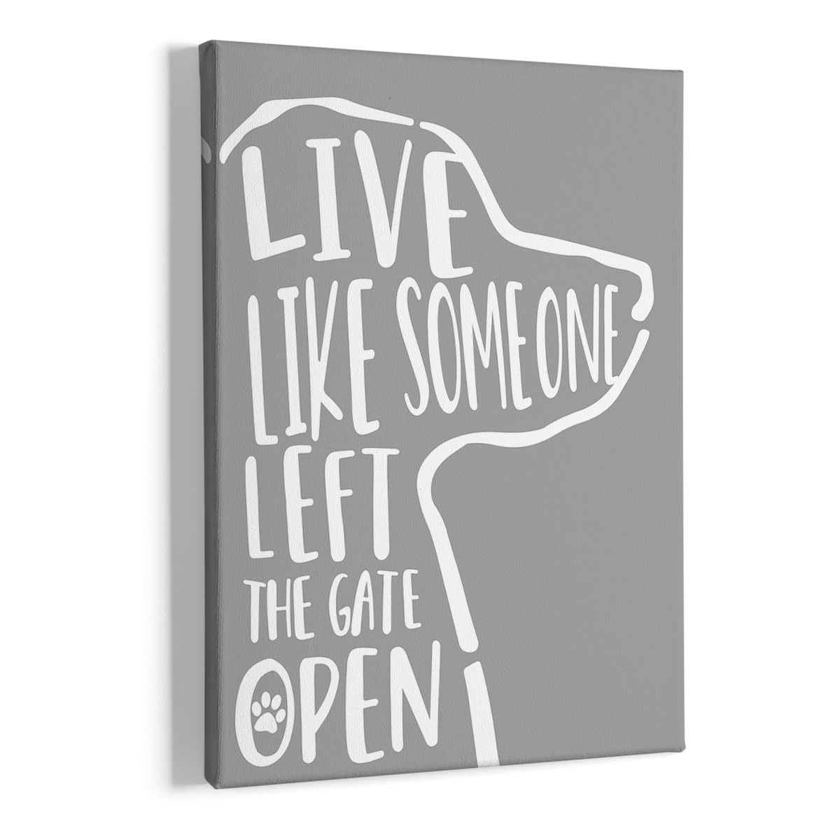 HIWX Dog Wall Art, Dog Art, Dog Wall Decor,Live Like