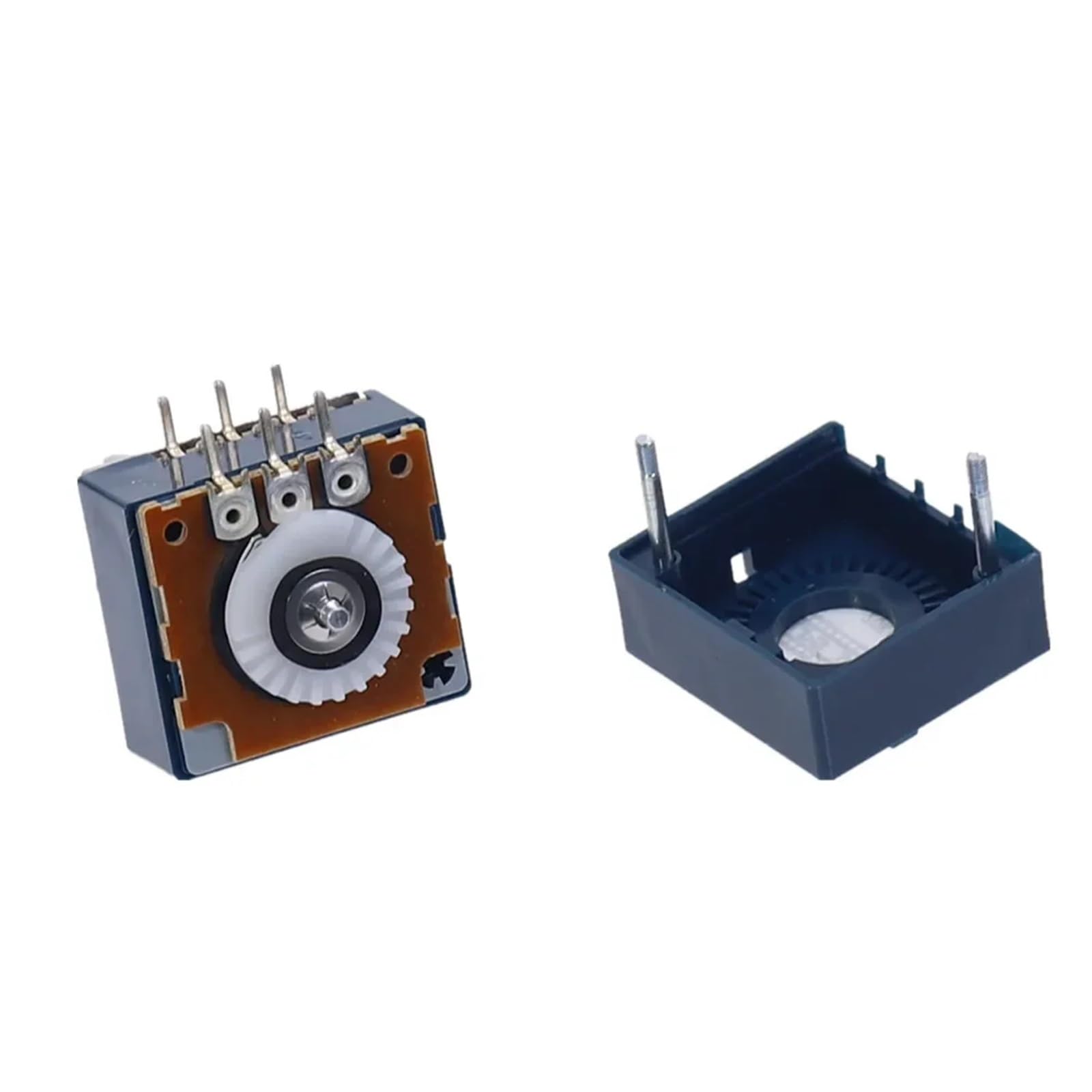 10K 20K 50K 100K 250K 500K RK27 VOLUMEN Potentiometer Dual 10~500KAX2 Schlitz Drehschalter 6Ppin(20K)