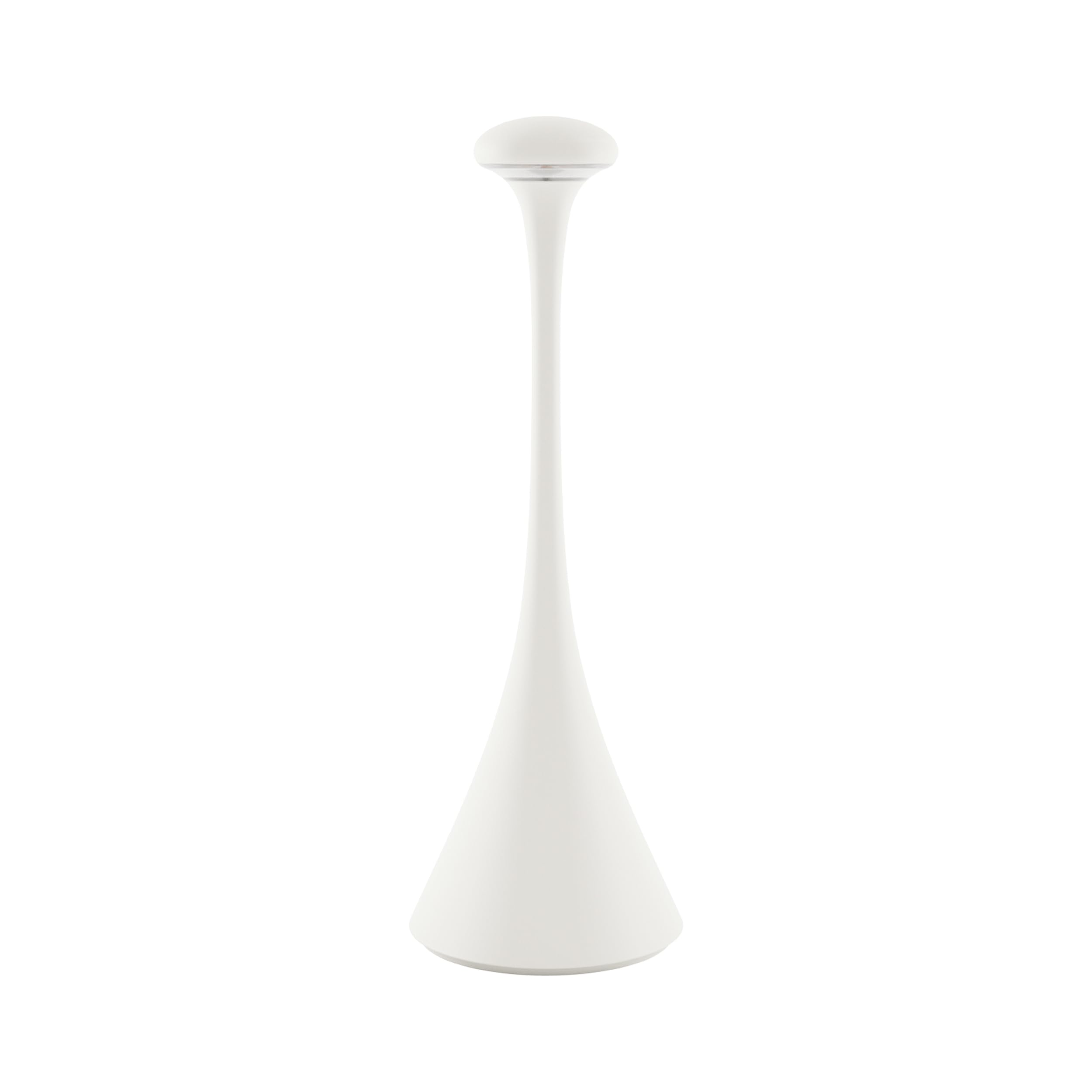 SIGOR Nudrop Dimmable LED Battery Table Lamp Indoor & Outdoor IP54 Splash-Proof Height 29.2 cm Rechargeable with Easy-Connect 12 Hours Lighting Time Snow White