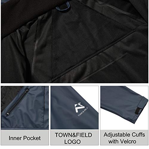 image for TOWN&FIELD Rain Suits for Fishing Waterproof Rain Gear for Men Women H
