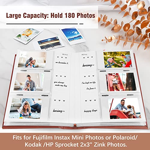 180 Pockets Photo Album for Fujifilm Instax Mini 12 11 9 8+ 8 7s 99 40 Evo Camera, Front Window - Image 3