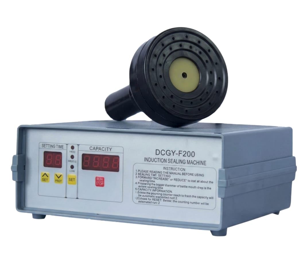 DCGY-F200 Induction Sealing Machine, Handheld Sealing Head, Adjustable Sealing Time, Digital Display, Compact & Portable-image-6
