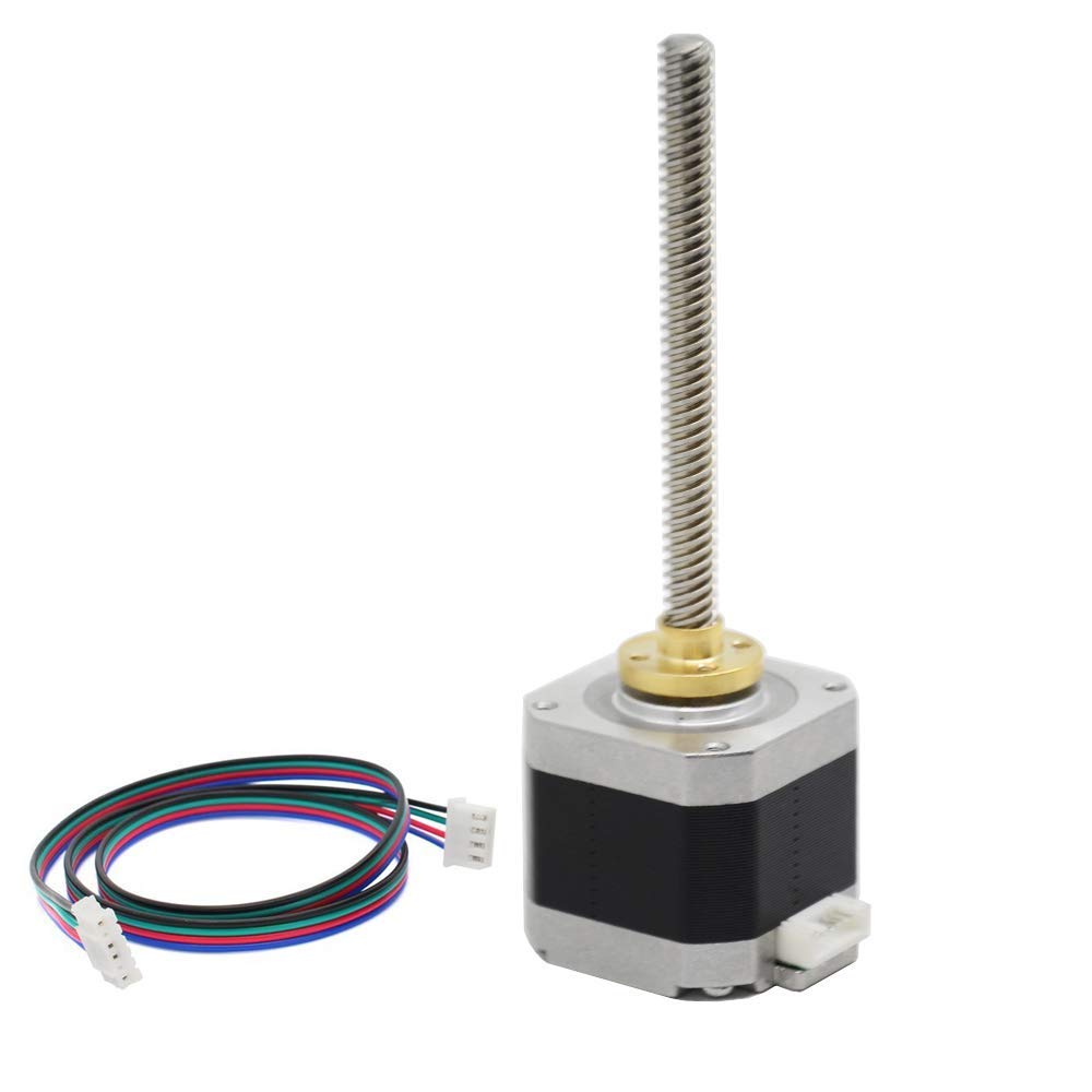 REES52 NEMA 17 Stepper Motor with Integrated 100mm T8 Lead Screw for RepRap Prusa i3 3D Printers Z Axis or CNC Machine-image-13