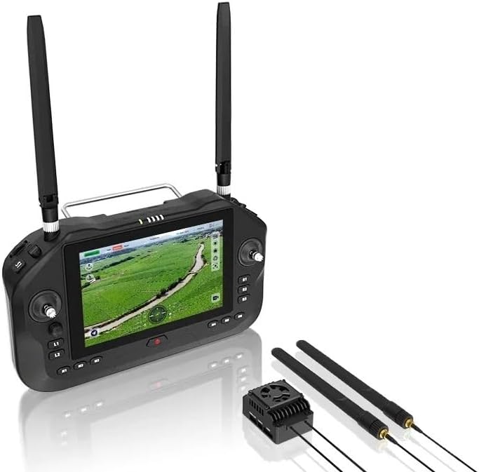 for SIYI UniRC 7Pro 2.4&5 for Frequency Handheld Ground Station 7Inch 1080P 40KM Range Smart Controller for UAV for UGV Robotics(UniRC 7)